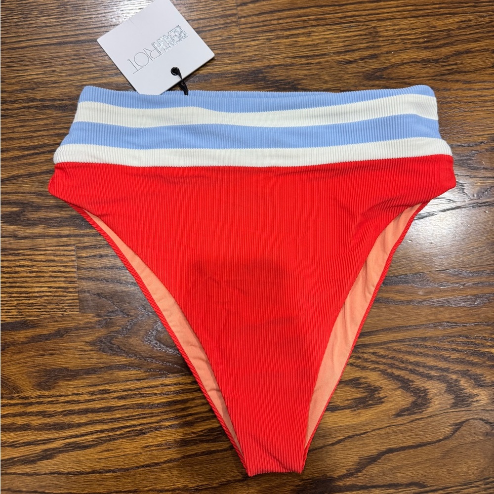 NWT Beach Riot Thalia Bottom Coastal Dunes Colorblock, size small